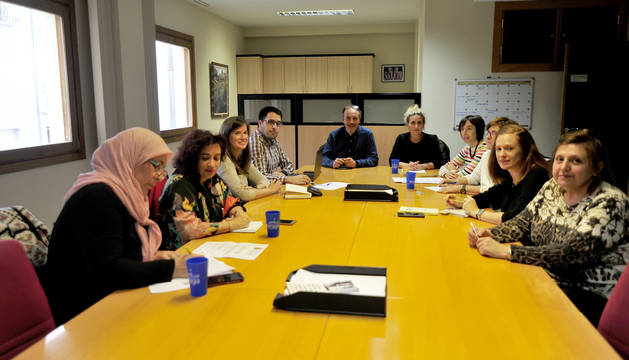 Los asistentes a la reunión celebrada en Tafalla integran el denominado grupo motor.