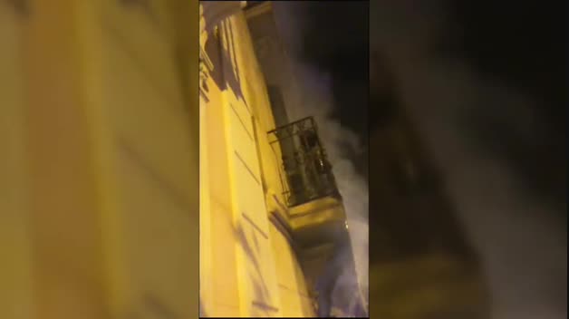 Grave incendio provocado en Barcelona