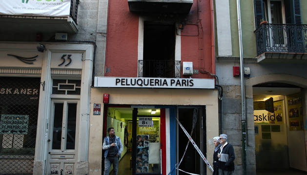 Vecinos del inmueble incendiado: