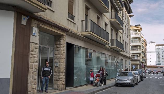 Los apartamentos en el antiguo patrimonio inmobiliario del Círculo Católico tendrán acceso desde este punto, en el número 4 de la calle San Veremundo.