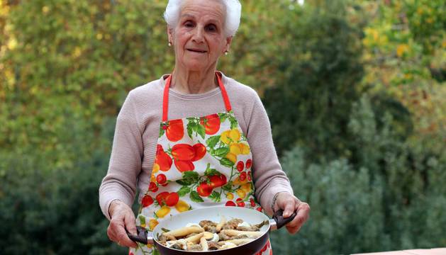 Receta de la menestra de verduras de Mari Carmen Andueza