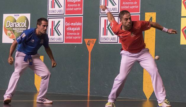 Olaizola-Albisu Bengoetxea-Imaz en la segunda jornada del Parejas 2019