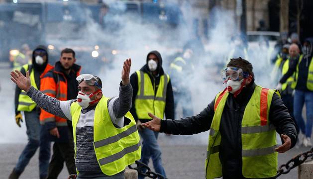 Disturbios en París en la manifestación de los 'chalecos amarillos'