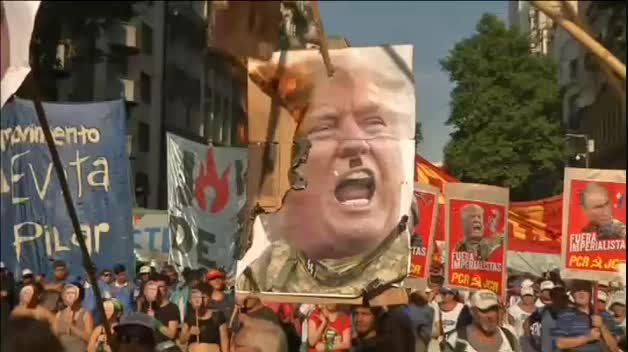 Multitudinaria manifestación anticapitalista en Buenos Aires coincidiendo con el G-20
