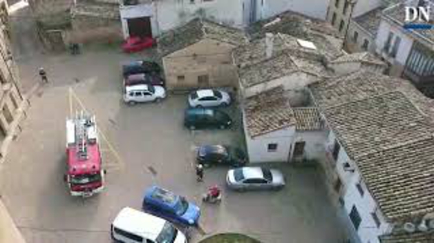 Incendio en Olite