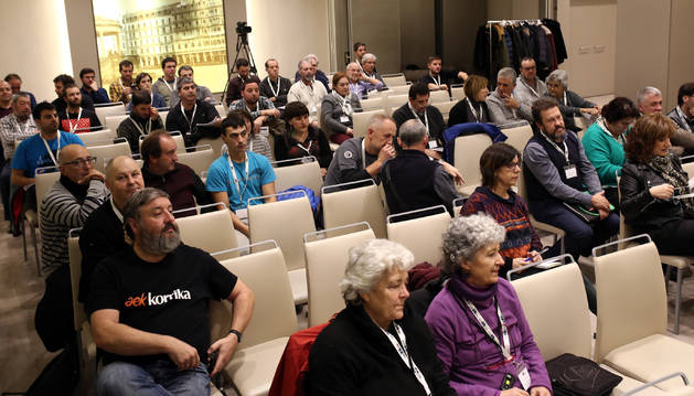 Foto de parte de los asistentes, ayer, a la última asamblea ordinaria de la legislatura.