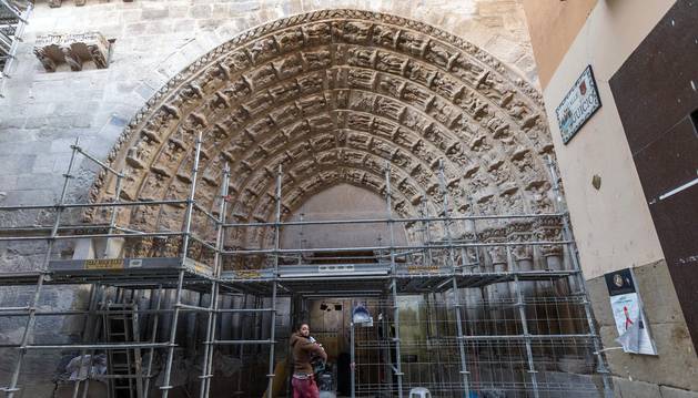 Puerta del Juicio de la catedral de Tudela