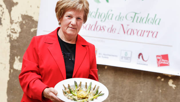 Isabel Usoz Iriarte ganó en 2015 con la misma receta de alcachofas el 'Concurso de guisos de alcachofa Quique Castel-Ruiz', en Tudela.