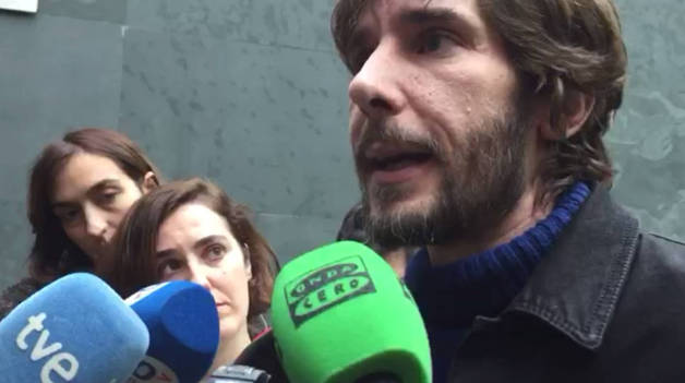 Mikel Buil, tras su expulsión del grupo parlamentario de Podemos-Orain Bai