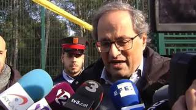 Torra visita a Carme Forcadell en el Centro Penitenciario Mas d'Enric