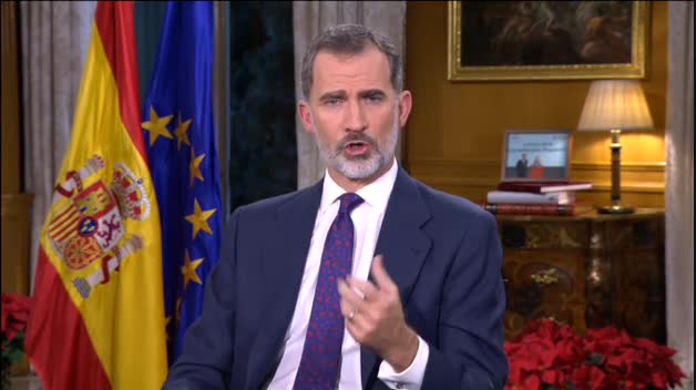 Felipe VI: "La convivencia exige respeto a nuestra Constitución"