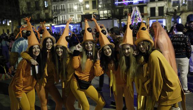 Disfraces en la Nochevieja de Pamplona 2018
