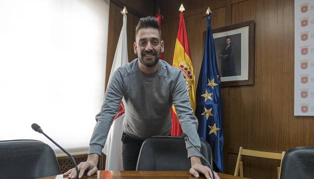 Foto de Javier López Álvarez, ayer en el salón de plenos que dejará atrás el próximo mes de mayo.