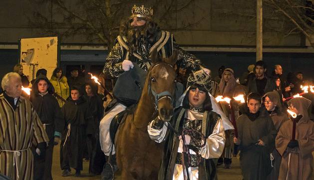 Cabalgata de los Reyes Magos en Estella
