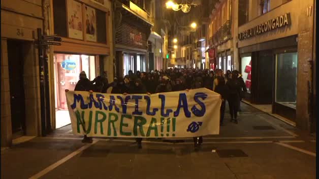 Manifestación de los okupas