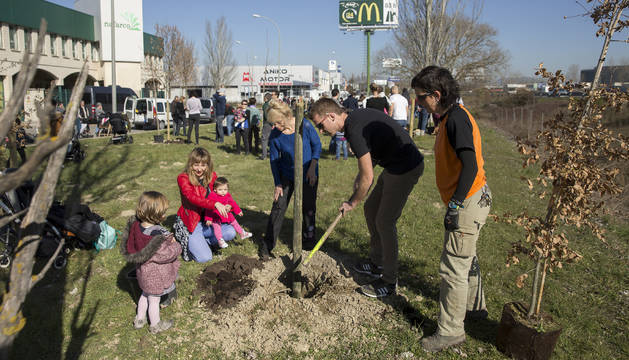 Las familias tuvieron la ayuda de cinco jardineros del Área de Jardinería y Agenda 21.