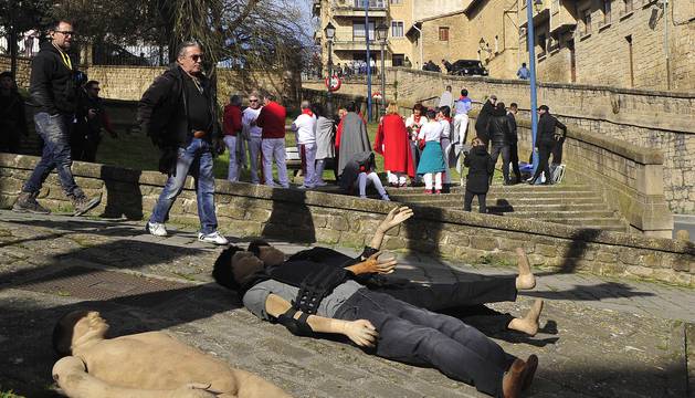 Rodaje de la película 'Line Walker' en Tafalla