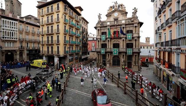 Fotos del rodaje de la película 'Line Walker II' en Pamplona