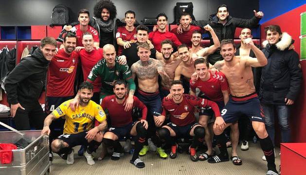 Celebraciones de las victorias de Osasuna