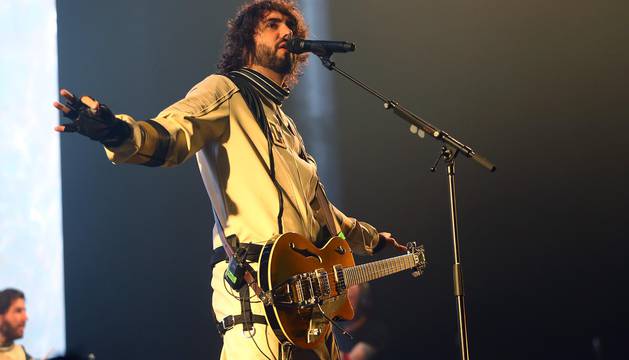 Foto de Izal en un concierto anterior en el Navarra Arena, durante su gira 'Autoterapia'