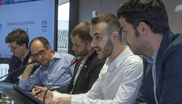 Desde la izq: Pablo Ezkurra, Tito Martínez de Carlos, Koldo Leoz, Jorge Crespo y Gonzalo Fuentes.