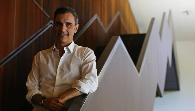 Iñaki Ariztimuño Olagüe, este martes, en el Baluarte de Pamplona, donde participa en Conecta Fiction