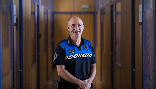 Foto de Javier Goya, jefe de la Policía Municipal de Pamplona.