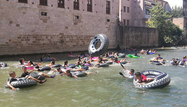 Cohete de inicio de las fiestas de Estella 2019