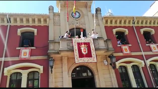 Cohete de inicio de las fiestas de Estella 2019