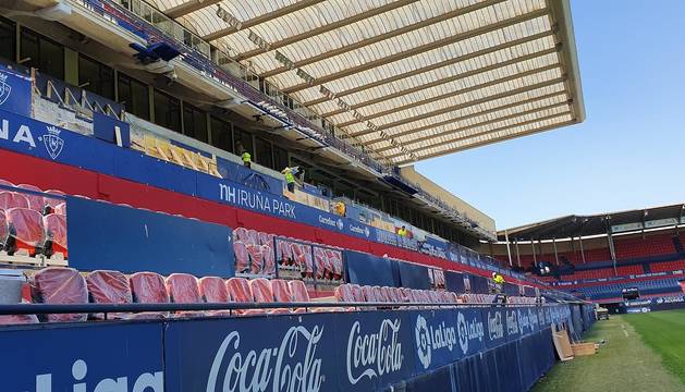 Nuevos asientos en El Sadar