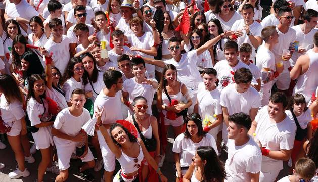 Fotos del cohete de fiestas de Fustiñana 2019