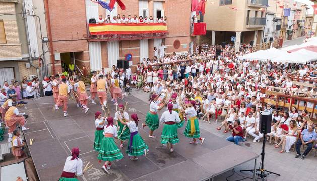 Fotos del Paloteado de fiestas de Fustiñana