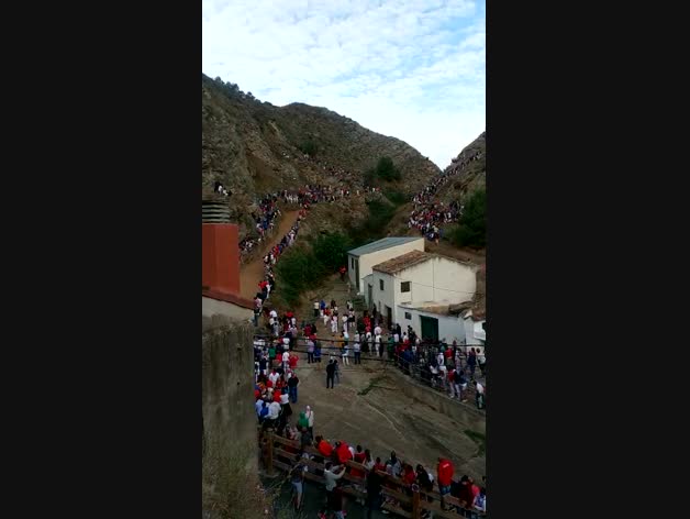 Primer encierro de Falces de 2019