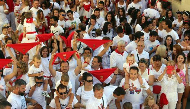 Fotos del cohete de fiestas de Los Arcos