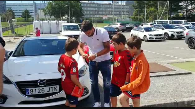 Llegada de Raúl Navas a Tajonar