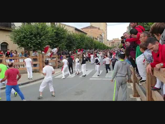 Vídeo del quinto encierro de Tafalla