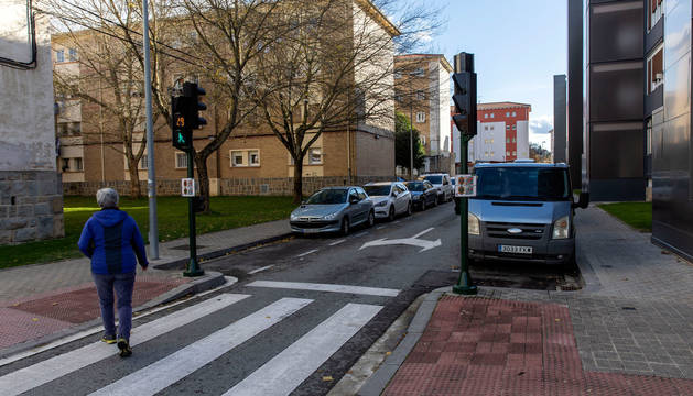 Foto de la calle Lakuntza, en el barrio pamplonés de la Txantrea.