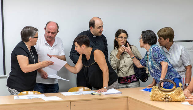 Un acto anterior de elección de destino para los profesores de religión celebrado en el departamento de Educación del Gobierno foral.