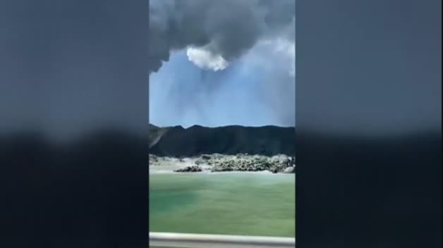 Erupción del volcán más activo de Nueva Zelanda