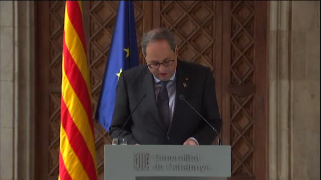 Torra: “A mí no me inhabilitará un tribunal con motivaciones políticas”
