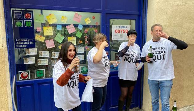 La calle Aldapa reparte cinco millones de euros en Pamplona con el tercer premio