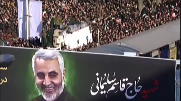 Multitudinario funeral de Soleimani en Irán