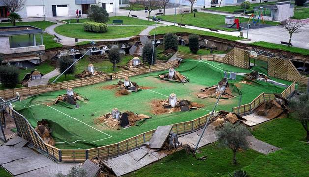 Se hunde un aparcamiento subterráneo de Santander