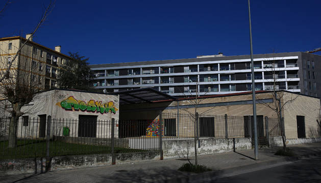 El Centro Comunitario del barrio de la Milagrosa, en la calle Blas de Laserna, ubicado en la antigua escuela infantil Printzearen Harresi.