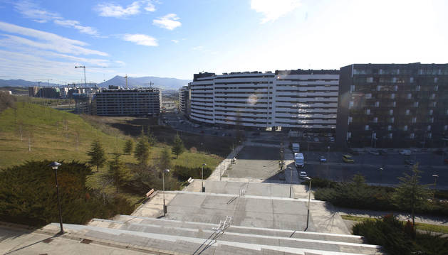 Foto A la izquierda, la ripa donde los vecinos de Erripagaña no quieren que se construyan edificios.