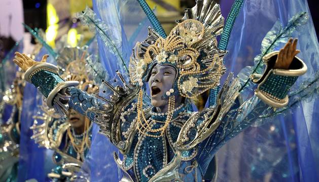 Fotos de los desfiles de las escuelas de samba en Río de Janeiro
