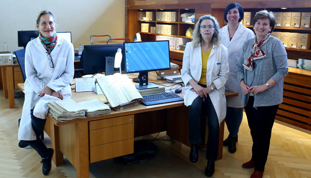 FOTO DE El equipFo de Scriptum: de izquierda a derecha, Rosa Buey Plano, Loli Barragán Domeño, Beatriz Tanco Martínez y Mercedes Chocarro Huesa. Falta Miguel Bañales Leoz.