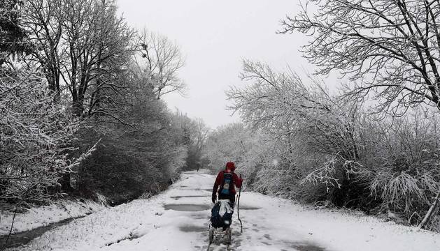 Fotos de la nieve en Navarra de este martes 3 de marzo