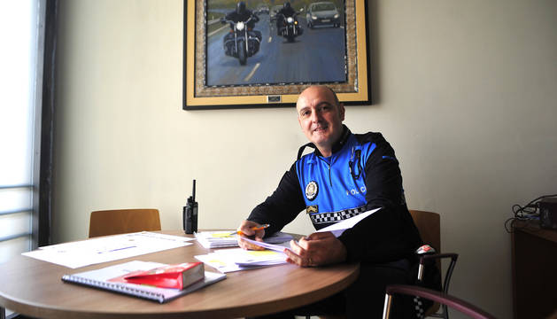 Alfredo Ondarra Ramos es jefe de Policía Municipal de Tafalla desde el pasado 1 de octubre.