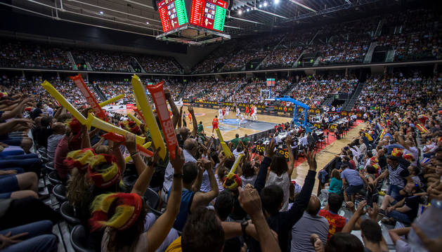 foto de El Navarra Arena se llenó en agosto cuando la selección española disputó un amistoso.